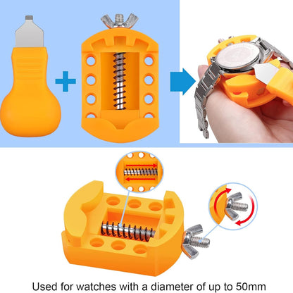 Uhr Batteriewechsel Werkzeug Uhrenwerkzeug Gehäuseöffner Uhrmacher Reparatur Schraubendreher Set Uhrenöffner Gehäusebodenöffner Uhrenarmband