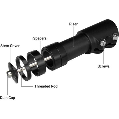 Höhenadapter Vorbau Lenkererhöhung für Fahrrad MTB Mountainbike 28.6mm 120mm