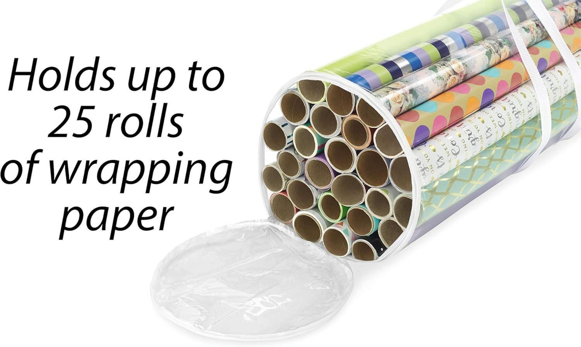 Tragbarer Geschenkpapier-Organizer für 25