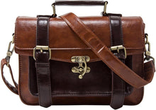Vintage Umhängetasche Messenger Bag Handtasche Braun – Klein