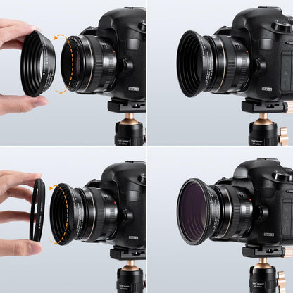 18tlg. Filteradapter Set Ringe für Kamera Objektiv Canon Nikon Sony