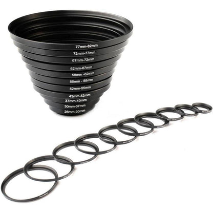 K&F Concept 11 teiliges Step Up Ring Filter Adapterring Set