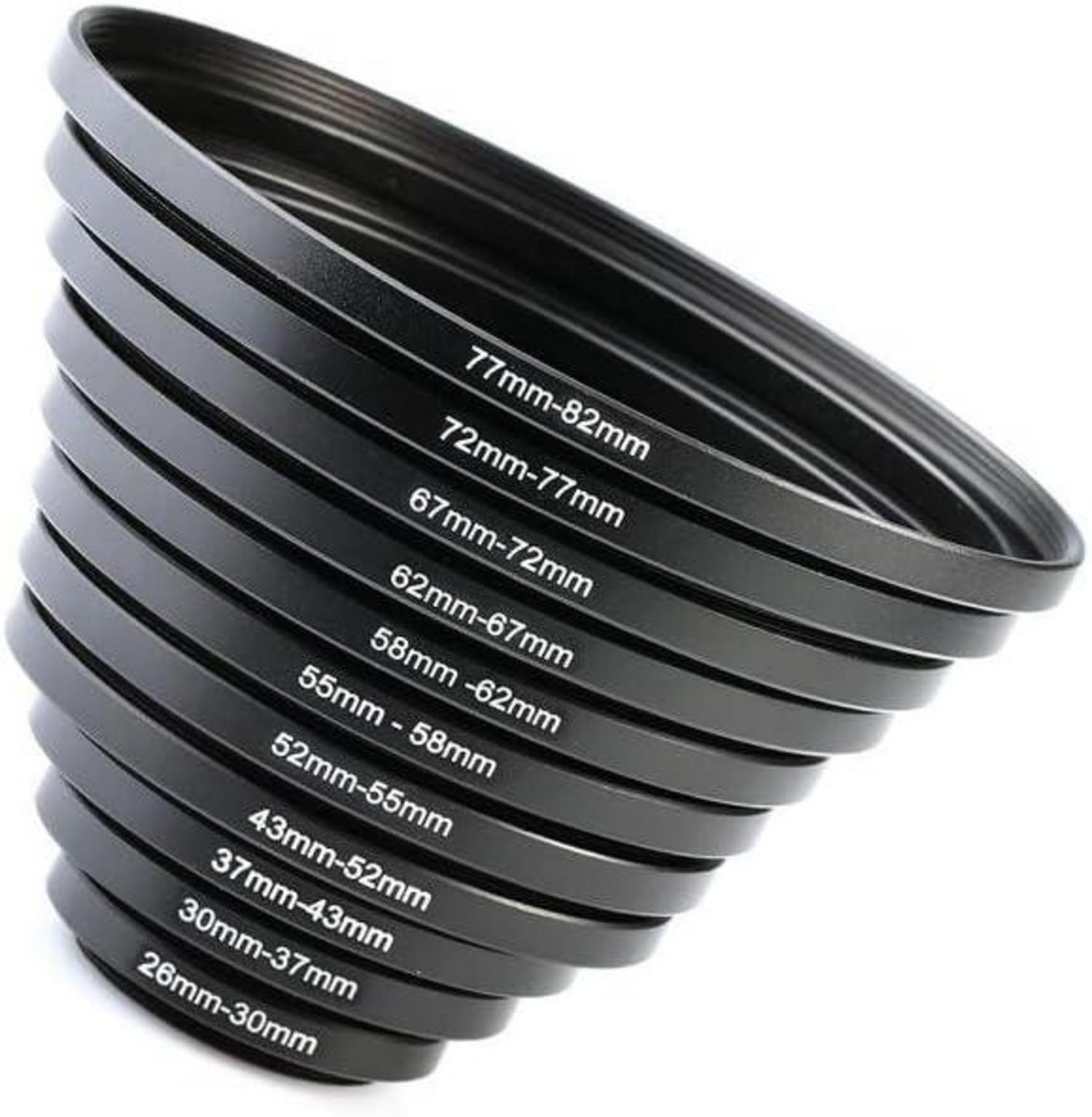 K&F Concept 11 teiliges Step Up Ring Filter Adapterring Set
