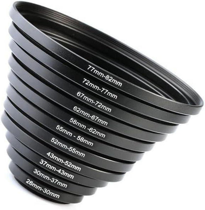K&F Concept 11 teiliges Step Up Ring Filter Adapterring Set