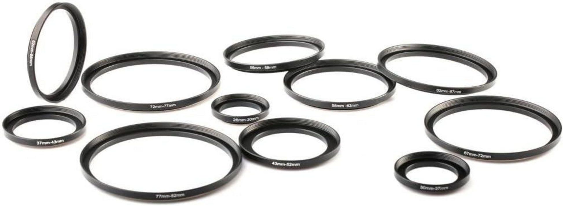 K&F Concept 11-teiliges Step Up Ring Set für DSLR Kamera