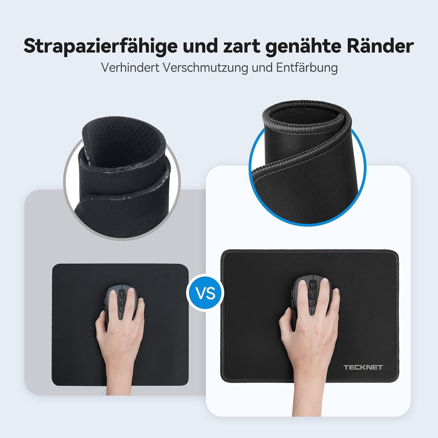 TECKNET Mauspad Gaming Mousepad Wasserdicht rutschfest