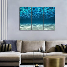 3-teilig Wandbilder Meer Blau Leinwand Wohnzimmer Deko