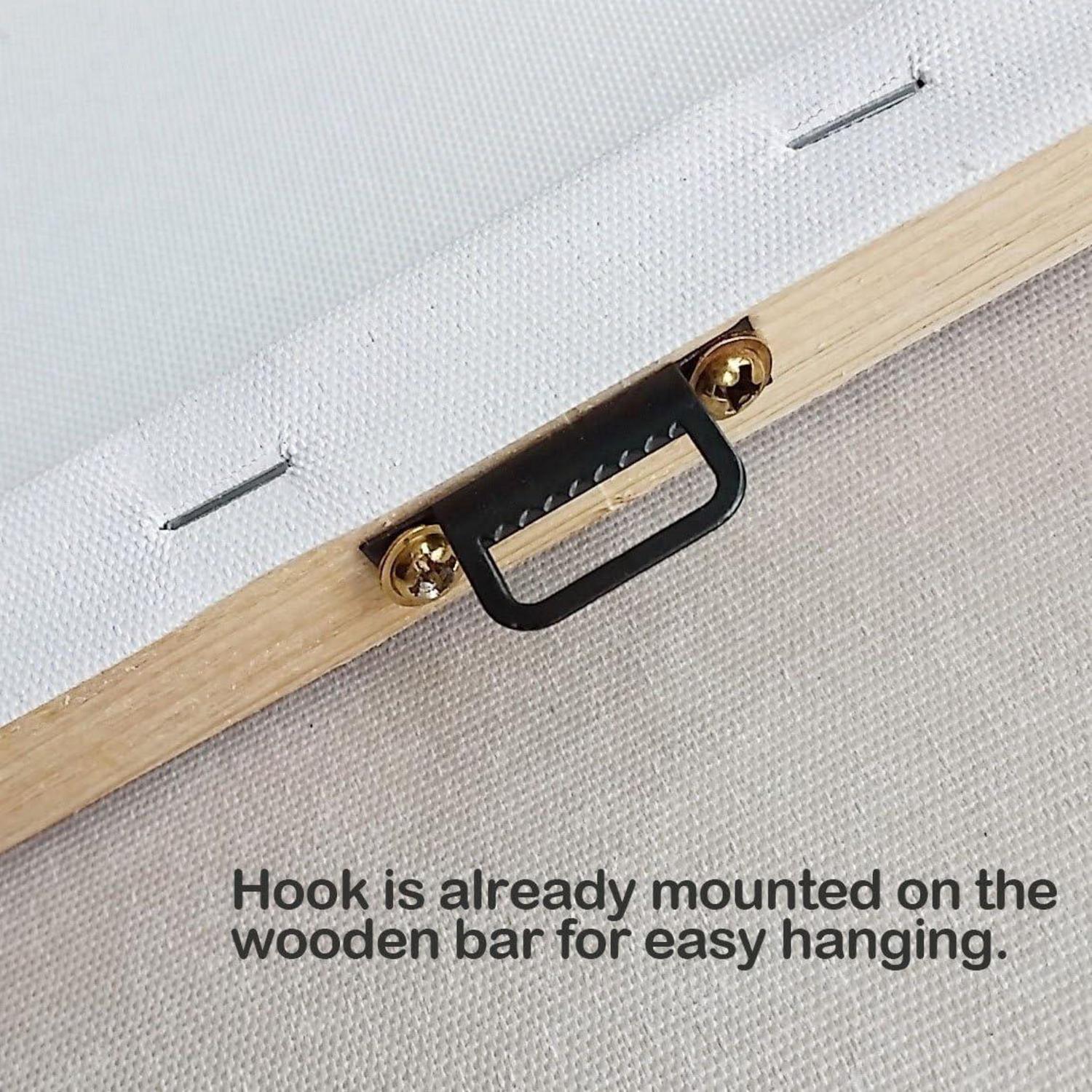 Toskanische rustikale Wandkunst Leinwandbild für Wohnzimmer Büro - 4er Set