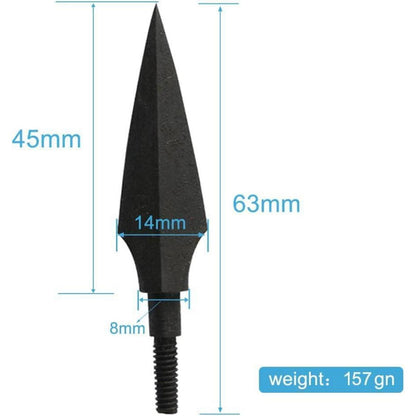 12er Pfeilspitzen Jagdspitzen Metall für Bogen Armbrust 157