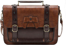 Vintage Umhängetasche Damen Schultertasche Handtasche 32,5x25,4x8,9cm
