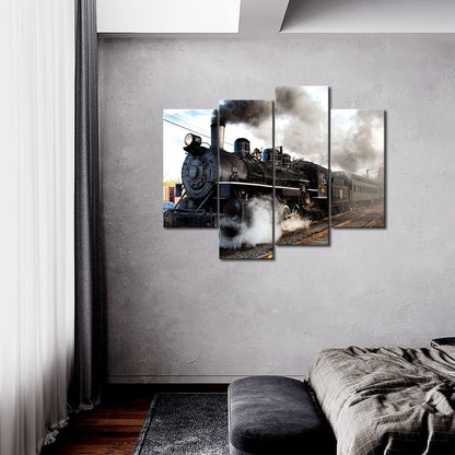 Leinwand Bilder Dampfzug Wandbild Poster Wohnzimmer Büro 4