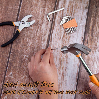 Cartman 39-teiliges Werkzeugset orange Aufbewahrungskoffer