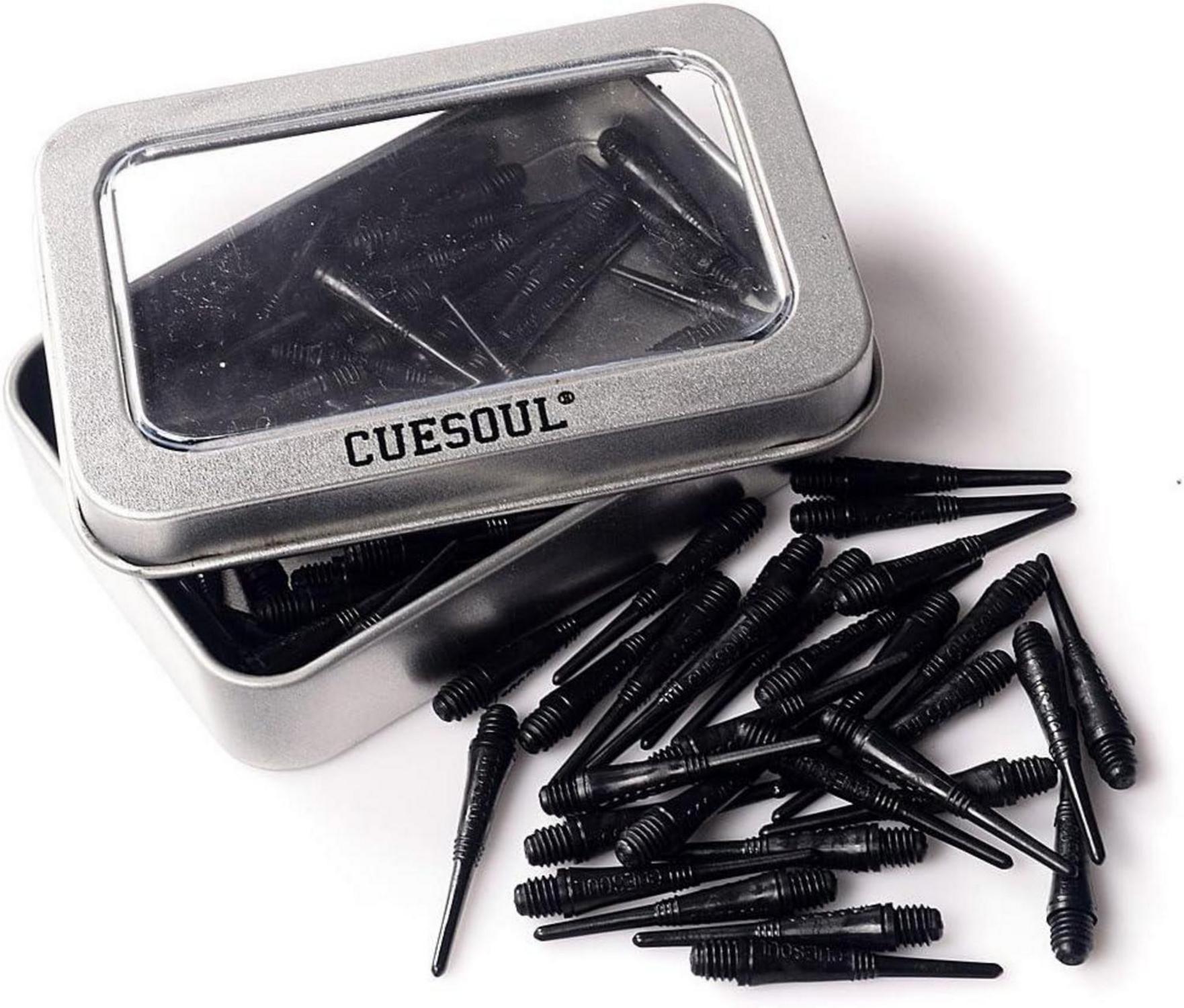 2BA Soft Dartpfeil Spitzen 100-count-Pack Schwarz