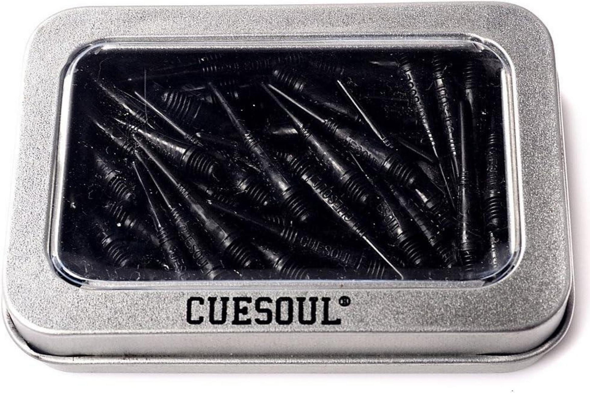 100er Pack CUESOUL  2BA Soft Dartpfeil Spitzen in Schwarz