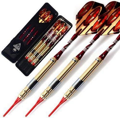 16 Gramm Soft Tip Darts Set mit Slim Case & Zubehör