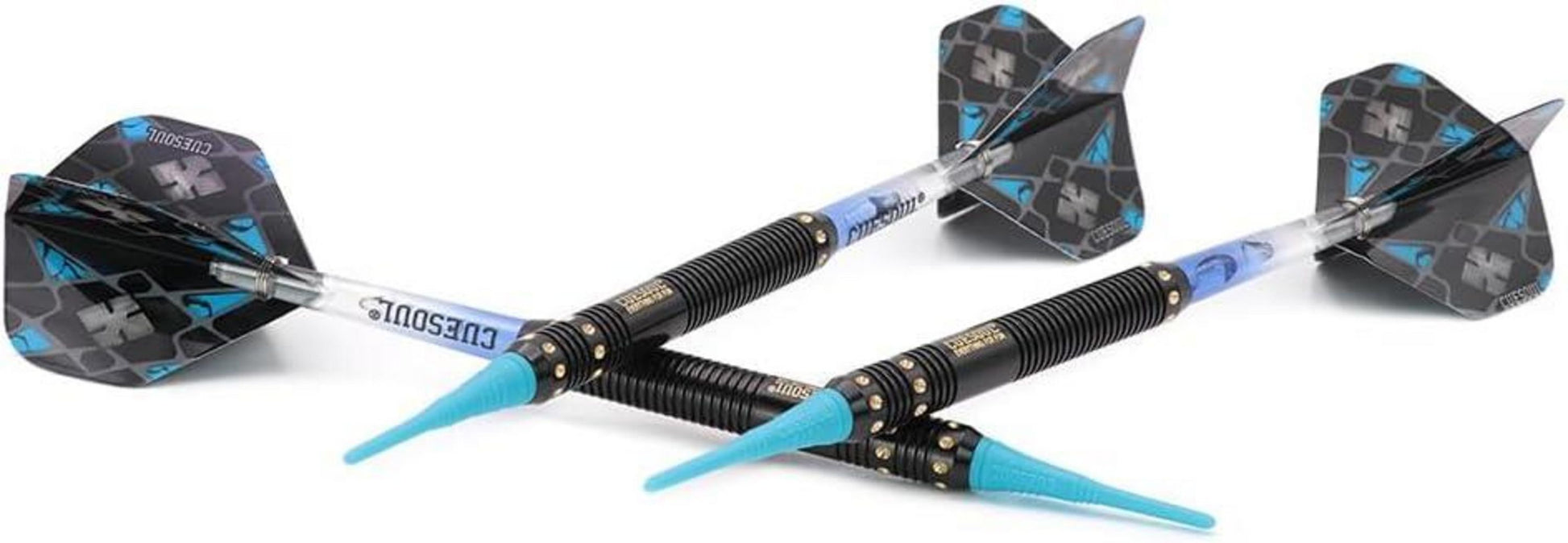 CUESOUL 18 Gramm Soft Tip Darts Set with Slim Case