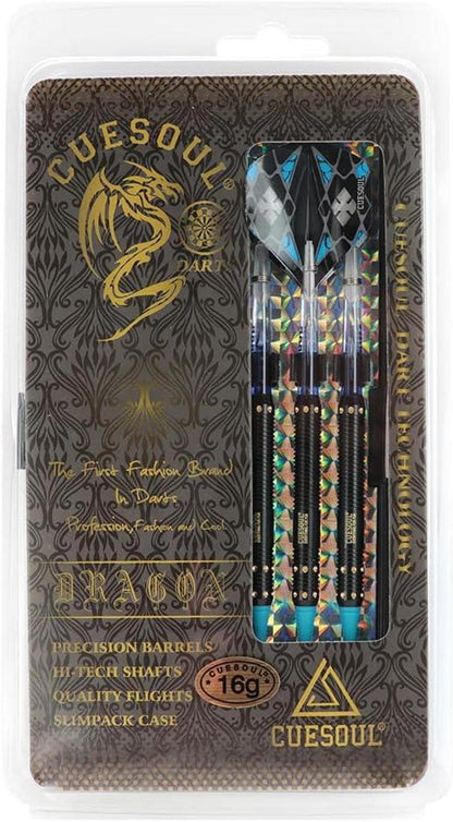 CUESOUL 18 Gramm Soft Tip Darts Set with Slim Case