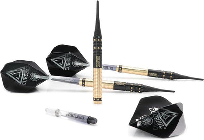 16 Gramm Soft Tip Darts mit Slim Case - 2 Sets Dart Wellen