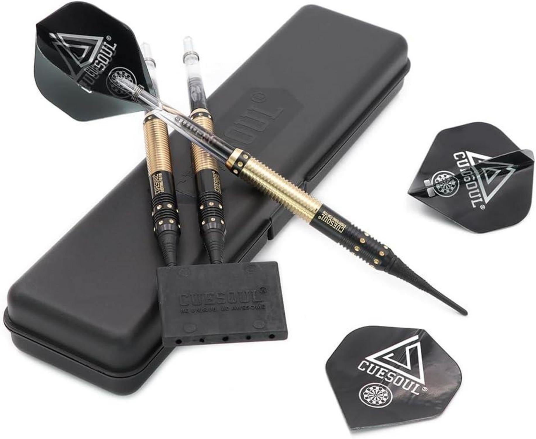 16g Soft Tip Darts Set Slim Case 18g Whole Weight with PC Shafts