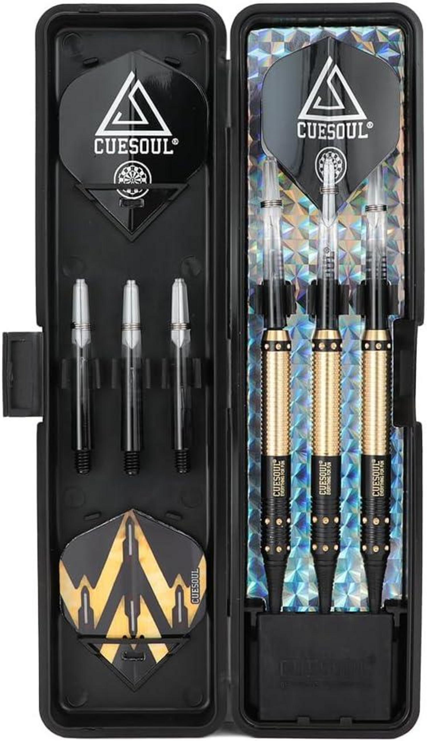 16 Gramm Soft Tip Darts Set with Slim Case and 4 Sets of Dart Shafts