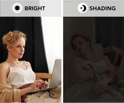 Vorhänge Blickdicht Verdunkelung Thermogardine 229x168 cm Schwarz 2er