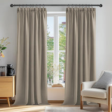 Blickdichte Verdunkelungsvorhänge Taupe – 2er Set, 229x229cm