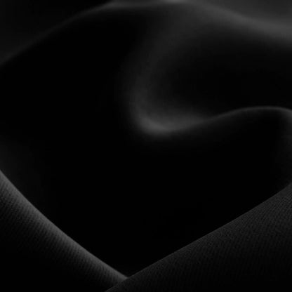 Deconovo Blickdicht Vorhang 229x229cm Kälteschutz Schwarz 2er Set