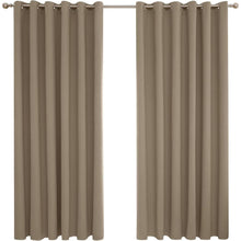 Verdunklungsvorhänge Taupe, 2er Set, 229x229 cm, Ösen