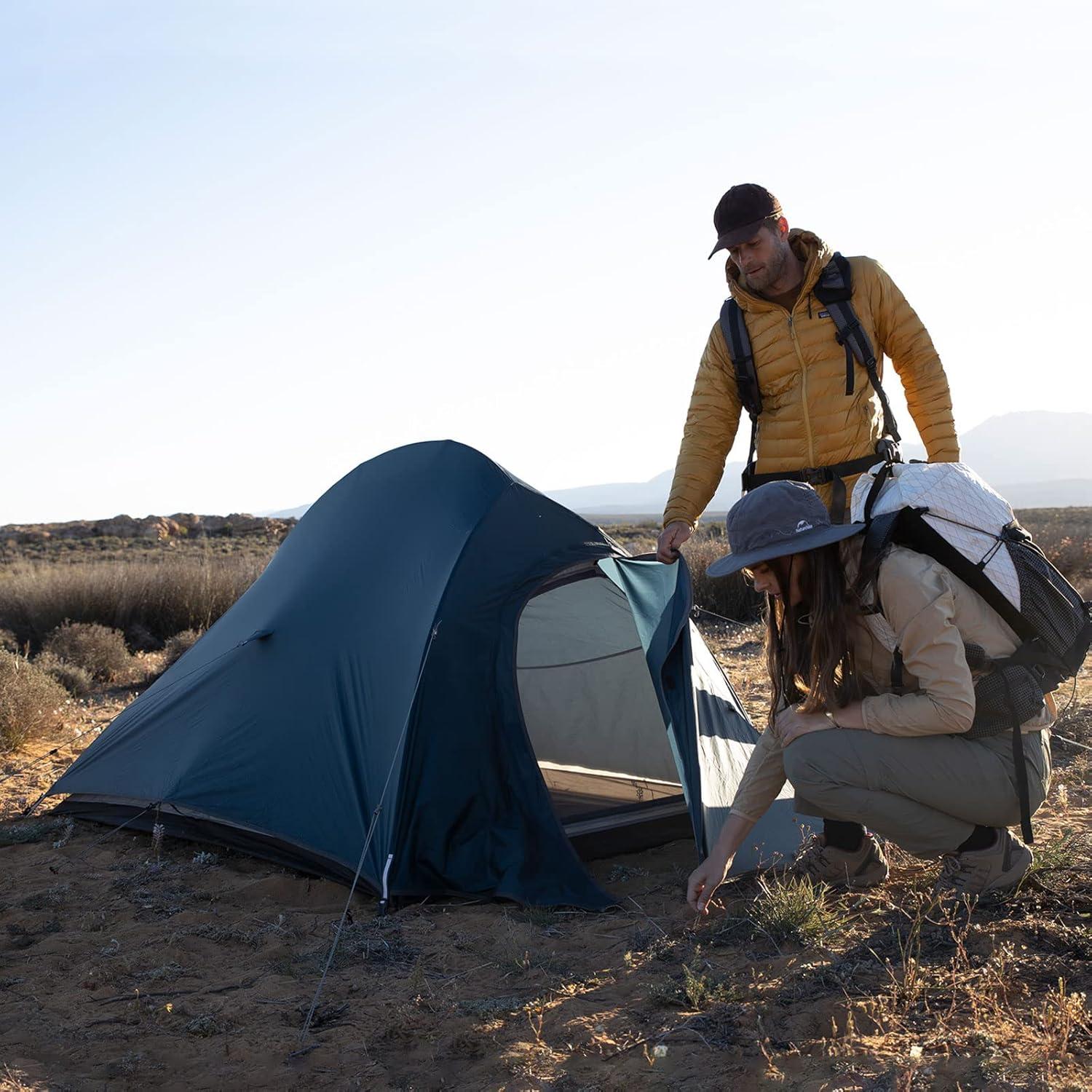 Ultraleichtes 2 Personen Campingzelt, 3-4 Saison, Wasserdicht, Rucksack Wandern
