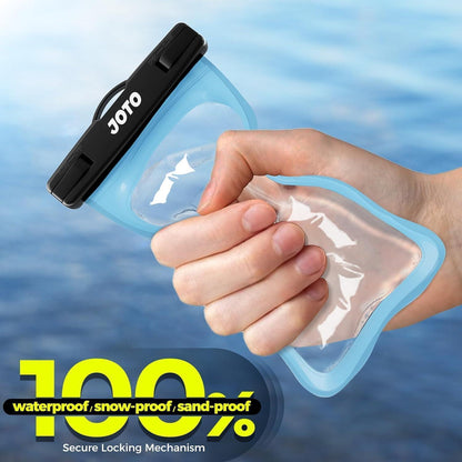 Wasserdichte Handyhülle für Smartphones bis 7 Zoll, Blau