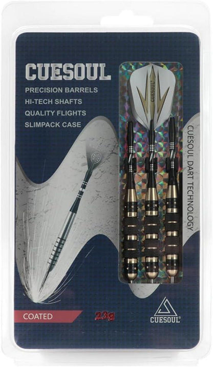 Steel Dartpfeile Set 20/23/26g Schwarz Beschichtung Pure Messing ARCH-F1201 23g