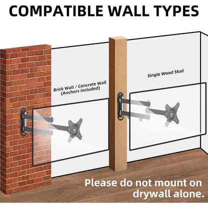 TV Wandhalterung Schwenkbar Neigbar Drehbar für 15-32 Zoll