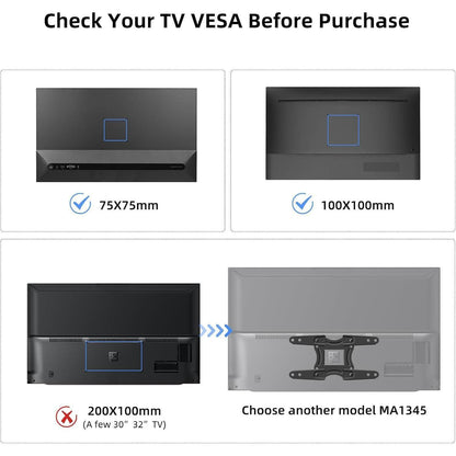 TV Wandhalterung Schwenkbar Neigbar Drehbar für 15-32 Zoll