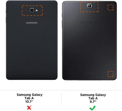 Schwarze Ultra Slim Hülle für Samsung Galaxy Tab A 9.7 - Standfunktion & Schlaf