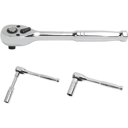 WORKPRO 24-tlg. Steckschlüsselsatz Umschaltknarre Steckschlüssel Werkzeugkasten