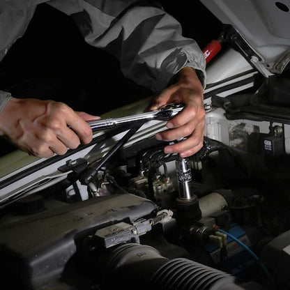 WORKPRO 24-tlg. Steckschlüsselsatz Umschaltknarre Steckschlüssel Werkzeugkasten