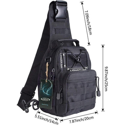 Taktischer Brustrucksack Militär Schultertasche EDC Outdoor