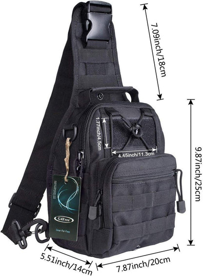 Taktischer Brustrucksack Militär Schultertasche EDC Outdoor