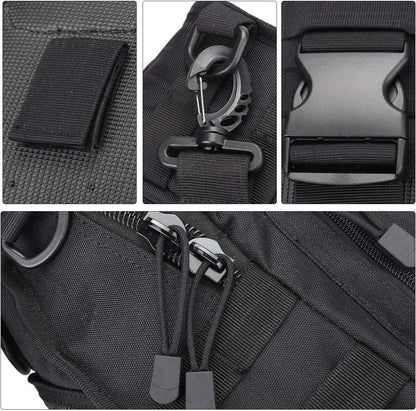 G4Free Leichter Tactical Sling Rucksack Outdoor Camping Wandern Black