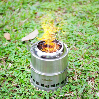 Hobo Kocher Camping Outdoor Ofen aus Edelstahl mit