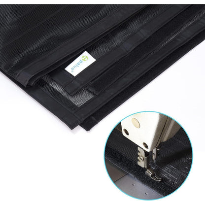Fliegengitter Tür Magnet Insektenschutz 90x210cm Schwarz