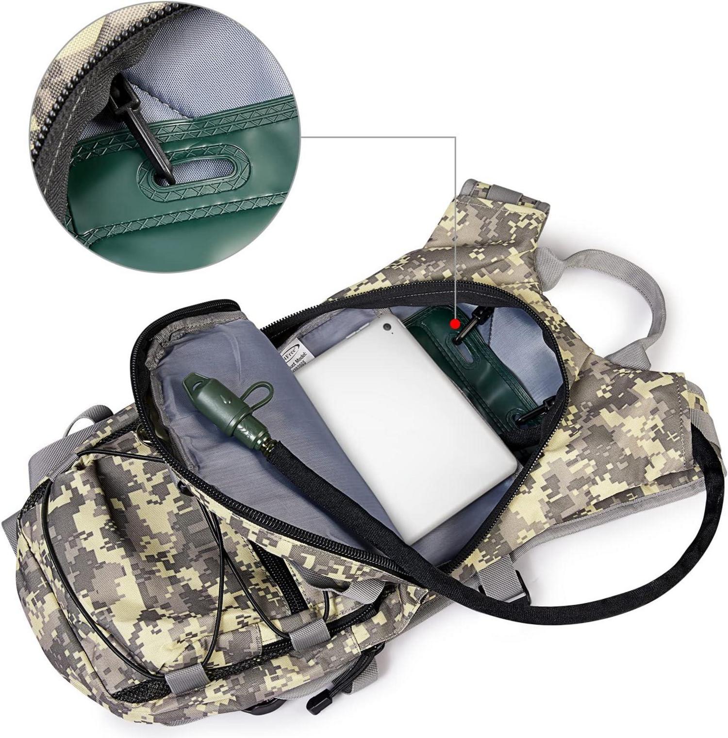 Taktischer Trinkrucksack 3L Wasser Blase Hydration Pack Radfahren Laufen