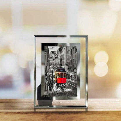 Bilderrahmen 10x15 cm 2er Set Glas Hochzeit Geschenk Friends