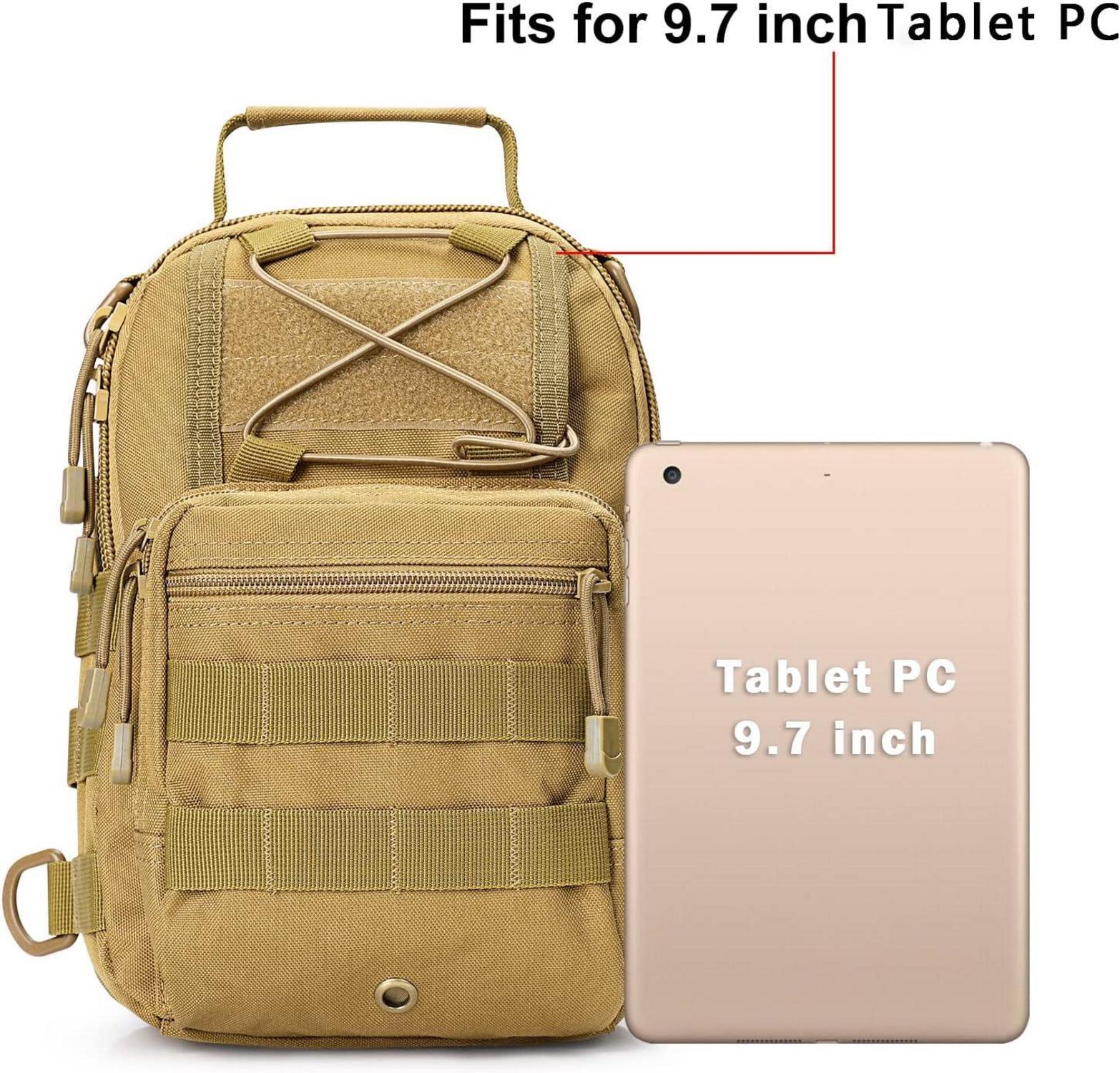 Leichter Taktischer Brustrucksack Militär Schultertasche für Outdoor