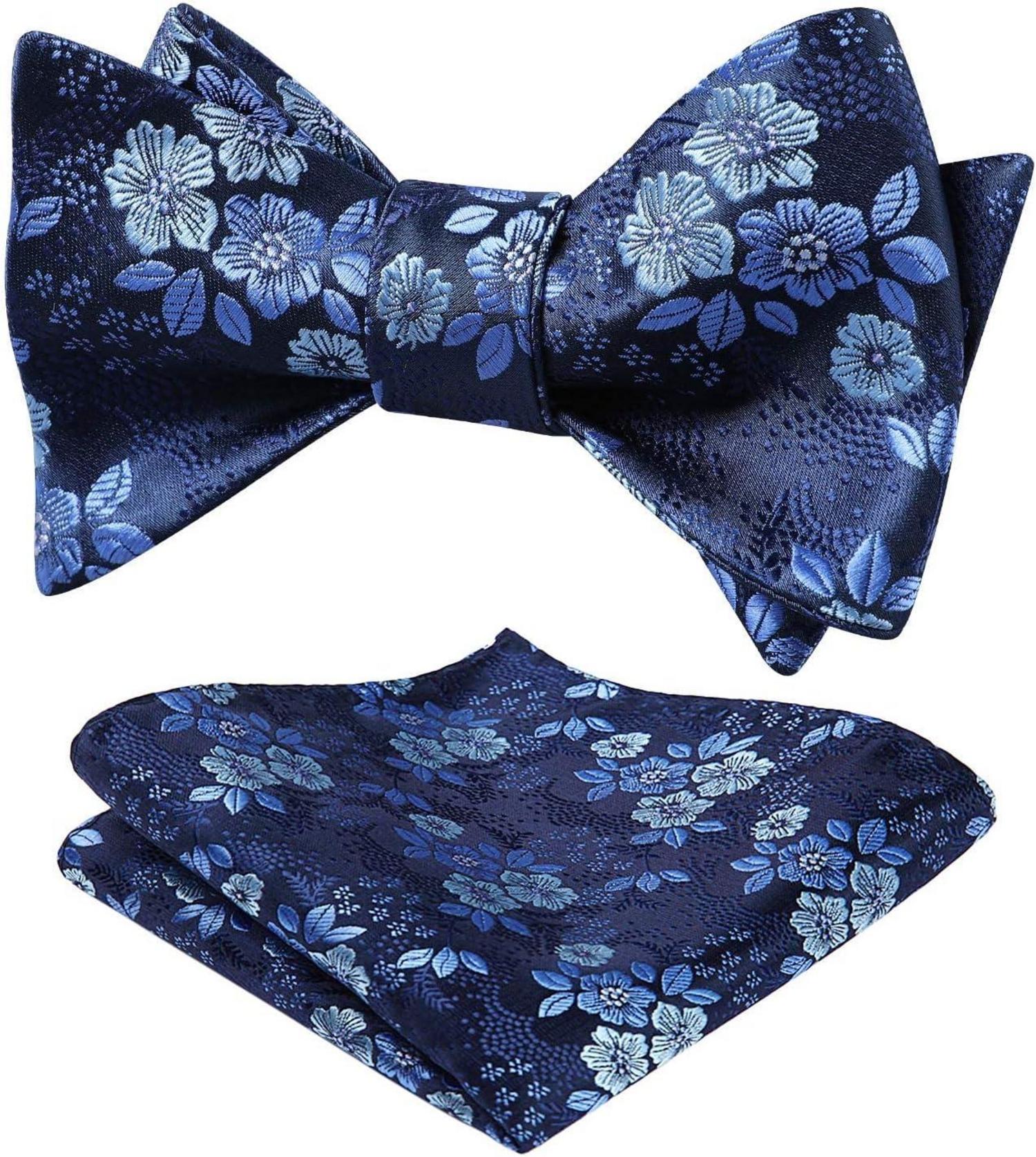 Floral Jacquard Fliegen Set für Hochzeit und Feier
