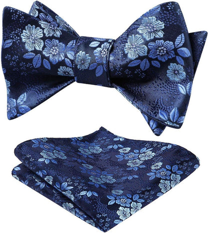 Floral Jacquard Fliegen Set für Hochzeit und Feier