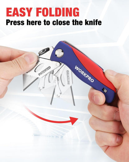 Teppichmesser Faltbares Cuttermesser mit 5 Ersatzklingen