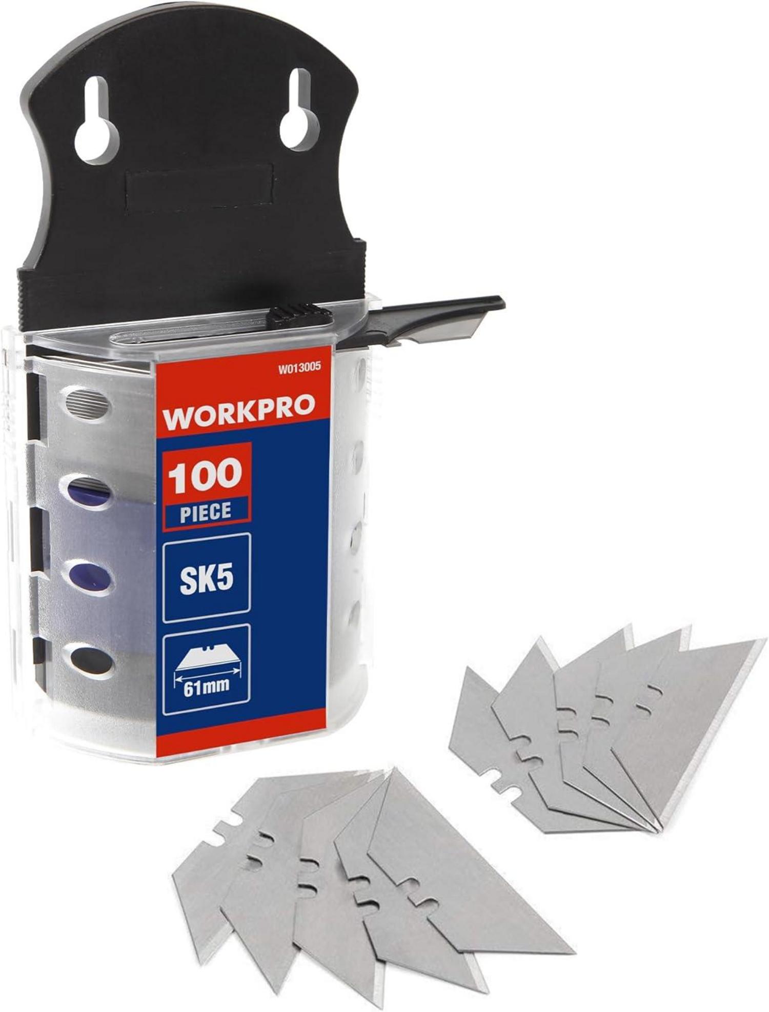 Trapezklingen Set 100-tlg. 0.6MM SK5 Edelstahl im Spender