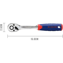 WORKPRO Steckschlüsselsatz 14tlg 4-13mm Cr-V Halter Verlängerung Umschaltknarre