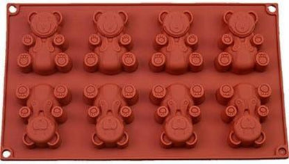 Silikon Backform für Muffins Cupcakes Kuchen Gelee Bär Form